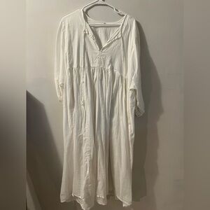 Chic Cream Long Sleeve Dress